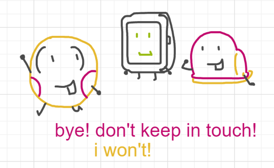 A panel from What's The Point, episode five of the Board Boards object show by Furretwalk/WalkingFurret.